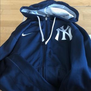 Nike NY Yankees Zip Up Hoodie Hooded Sweatshirt XL